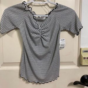 Off the shoulder crop top